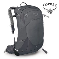 【Osprey 美國】Sirrus 24 透氣網架登山背包 女 隧道灰｜健行背包 多功能戶外運動背包