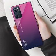 Oppo Reno 6, Reno 6 Z 5G Phone Case - Gradient edition, High Quality Tempered Glass Material