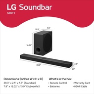LG S80TY Soundbar and Subwoofer Set S80TY
