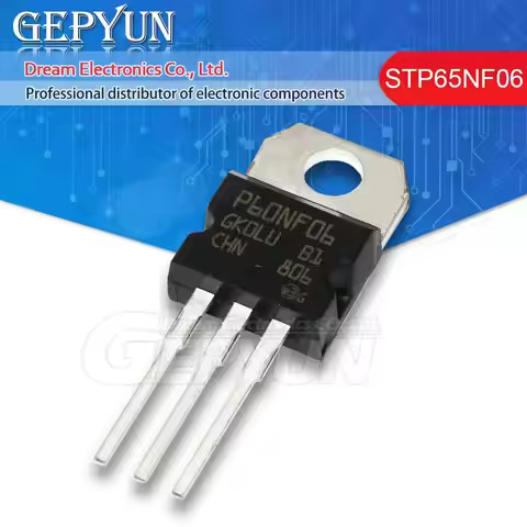10PCS STP65NF06 TO-220 P65NF06 TO220 65NF06 new MOS FET transistor new In Stock
