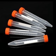 Honbay 20PCS 15ml Conical Bottom Plastic Lab Centrifuge Tubes Laboratory Test Tubes with Screw Cap and Graduation Frozen Vial Container Sample Storage Containers EP Tube Seed Bottle (Orange)