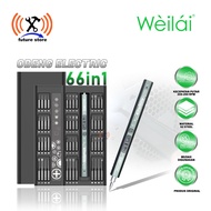 WEILAI WL-1804 ELECTRIC SCREWDRIVER 66IN1 SET ORIGINAL - MAGNETIC ELECTRIC SCREWDRIVER MINI PRECISIO