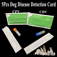 5PCS Canine CDV CPV Ag Distemper Parvovirus Test Paper Kit One Step Raid Strip Card Pet Dog Home