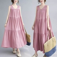 Lola Dress Lekbong Inner Dress Katun Rayon Polos