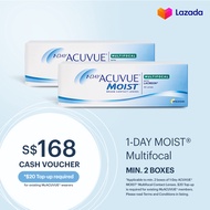 $168 ACUVUE® 1 DAY MOIST® for Multifocal Contact Lens Cash Voucher
