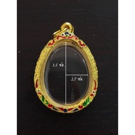 Buddha Amulet Frame Real Gold Cladding