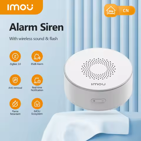 IMOU WiFi Alarm Siren Smart Life 85dB Loud Speaker ZigBee 3.0 with Strobe Flash Siren Long Endurance