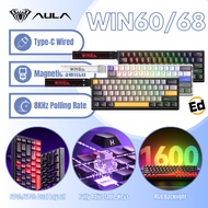 AULA WIN60|WIN68 Magnetic Switch Keyboard 60% And 68% Layout RGB Backlight Fully Adjustable Keys