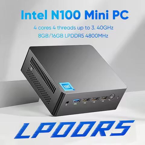 12th Gen Mini PC Alder Lake Intel N100 Quad Core DDR5 8G/16G 4800Hz Windows 11 Dual RJ45 LAN Fireewa