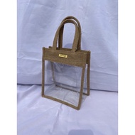 Noei CRAFT Transparent Sling Bag | Transparent Burlap Bag | By By | Unique Burlap Bag