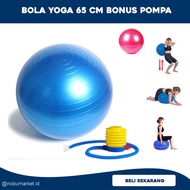 Gym Ball Size 65cm Fitness Yoga Ball - Free Pump - Yoga Ball Fitness Gymnastics Sports Ball 65 cm