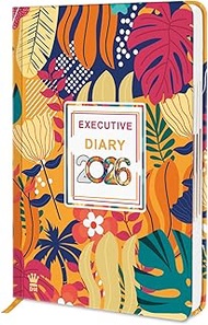 Diarymart Designer Cover Hard Bound 2025 Diary with Dates I One Day To A Page Format I 2025 Daily Pl