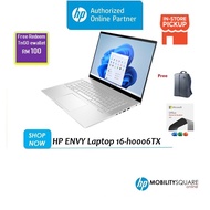 HP ENVY Laptop 16-h0006TX- Redeem RM100 TnGo eWallet * Bundled Office Home Student 2021