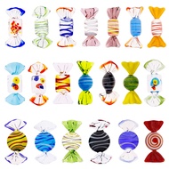 20pcs Vintage Murano Style Glass Sweets Candy Ornament for Home Party Wedding Christmas Festival Dec