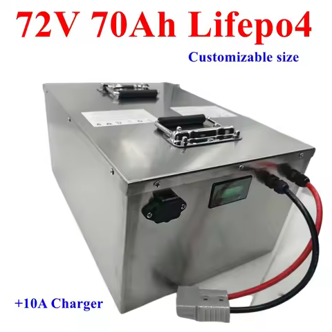 XH 72V 60Ah 70Ah Lithium Lifepo4 Rechargeable Battery Pack Deep Cycle 5000W 14000W With BMS For Moto
