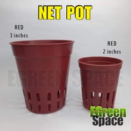 NET POTS RED 2" (Sold per piece) Aquatic Pot Hydroponics