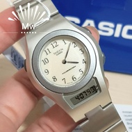 Casio Casual Analog Digital Stainless Steel Ladies Watch SHN-100-7B Dress New