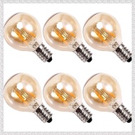 [deeamber.ph] 6Pcs 1.5W LED G40 Replacement Bulb 220V Retro Globe Gold Dimmable Bulb for Indoor/Outd