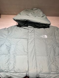 北臉 the north face 長版羽絨 酪梨綠