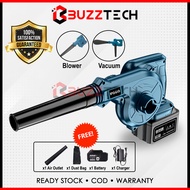 BuzzTech Cordless Electric Blower Vacuum Variable Speed Blower/Vacuum Power Boost Blower Leaf Wind Blower Sapu Daun
