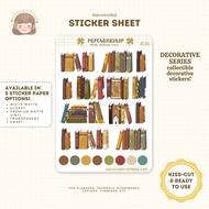 Bookshelf Stickers, Books Stickers, Home Stickers, Aesthetic Stickers, Vintage Stickers | DC041