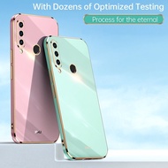 Koosuk Phone Casing Smooth Plating Silicone Square Back Cover Soft Case for Samsung Galaxy A50 A50s A30s A30 A20 A70 A7 2018