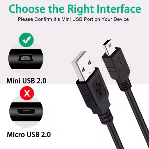 For PS3 Controller Mini-USB Charger Cable for Gopro Camera TI-84 PS3 Wireless Game Console Controlle
