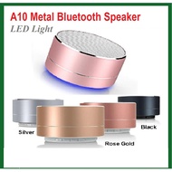 ♥ SFREE Shipping ♥ A10 Mini Metal Bluetooth Speaker (LED Light Wireless Music Micro SD/ TF Card Audio Player)