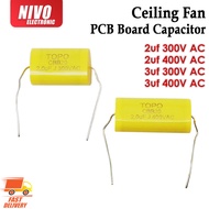 2Pin 2.0UF 300VAC / 2.0UF 400VAC / 3.0UF 300VAC / 3.0UF 400VAC Ceiling Fan PCB Board Capacitor