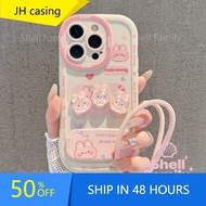 3D Case Vivo Y17 Y15 Y12 Y20 Y02S Y28 Y36 Y27 Y15A Y03 Y37 V25 Shockproof Cute Cartoon Pattern Strap