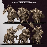 Marduk Minotaurs-Sons of-Monstrosity Bull Centaur/32mm scale 3D printed miniature HLM