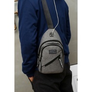 Premium Imported Canvas Men's Sling Bag B7501 - IPI.ID