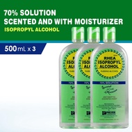 RHEA Isopropyl Alcohol with Moisturizer 500ml 70% 3s