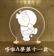 （免運） Doraemon個性創意/生日情人節禮物/哆啦A夢藍胖子機器貓/客製小夜燈