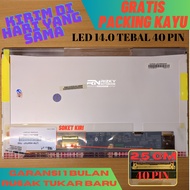HP LAYAR Laptop LED LCD Screen Compaq G42 G4 G4T G4-1000 HP430 HP1000 14 40 PIN THICKNESS