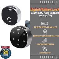🇸🇬 [READY STOCK] Touch Screen 6 Digit Keyless Mailbox Digital Letter Box Lock Password Lock/Fingerprint Lock