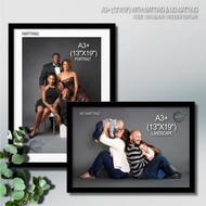 A3+ 13"x19" Glass Frame NO Matting and WITH Matting Wall Hang LandScape or Portrait