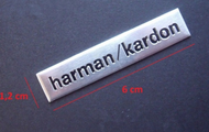 ราคาต่อชิ้น โลโก้ติดลำโพง Harman / Kardon 6*1.2 cm Speaker Badge Emblem Logo Aluminium Made