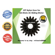 High Quality 19T Nylon Plastic Black Gear only for AA-Matic AC Sliding Motor - Autogate System