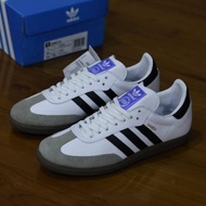 SEPATU ADIDAS SAMBA WHITE BLACK ORI CASUAL