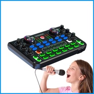 Sound Card for Live Streaming Podcast Mixer Board Sound Mixer Rechargeable Audio Recording Mixers Music Mixer hjusg hjusg