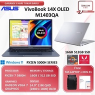 100% Original!!! Laptop Asus Vivobook 14X Oled M1403Qa Ryzen 7 5800H