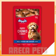 Areca Pets Drools Gravy Dog Wet Food For Puppy 150g | Puppy Dog Food | Real Meat | High Protein | Ma