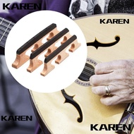 KAREN1 Banjo Bridge Parts, Wooden Musical Instrument String Banjo Bridge, Replacement 5 Strings Mapl