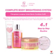 Noera Complete Body Brightening Set | Dosting Liquid Soap | Body Scrub | HB Dosting Yellow | UV Filt