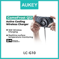 AUKEY LC-G10 MagFusion GameFrost Qi2 Active Cooling Wireless Charger for iPhone with magsafe