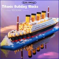 Lele Toy Bricks Titanic 56cm Model 3D Puzzle 1878Pcs large Warship Mini Bricks Nano Block