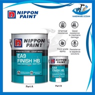 5L Nippon Paint EA9 Epoxy Finish HB Fish Pond Paint Pond Paint Cat Ikan Kolam Iron Paint Steel Paint