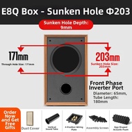 DIY Wooden Full Range Speaker Box 8 Inch Passive Speaker Enclosure Self Assembly Audio Project Damav