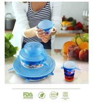 (6件套) 韓國人氣矽膠微波爐 循環使用 矽膠保鮮蓋